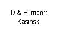 Logo D & E Import Kasinski em Federação