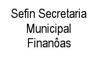 Logo Sefin Secretaria Municipal Finanôas em Nazaré