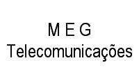 Logo M E G Telecomunicações em Campina