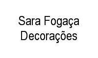 Logo Sara Fogaça Decorações em Ponta Aguda