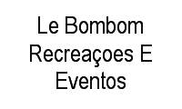 Logo Le Bombom Recreaçoes E Eventos