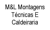 Logo M&L Montagens Técnicas E Caldeiraria em Água Branca