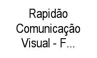 Logo Rapidão Comunicação Visual - Faixas, Banners em Bosque
