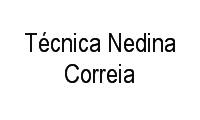 Logo Técnica Nedina Correia em Cristal