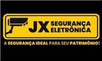 Logo JX Segurança Eletrônica em Fonte Grande