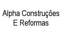 Logo Alpha Construções E Reformas em Vila Nova Campo Grande