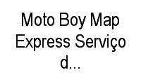 Logo Moto Boy Map Express Serviço de Entregas Rápidas em Cajuru