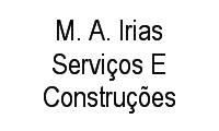 Logo M. A. Irias Serviços E Construções