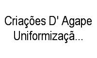 Logo Criações D' Agape Uniformização Profissional em Presidente Altino