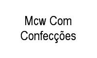 Logo Mcw Com Confecções em Jardim Burle Marx