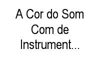 Logo A Cor do Som Com de Instrumentos Musicais em Centro