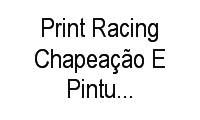 Logo Print Racing Chapeação E Pintura Automotiva em Cristal