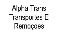 Logo Alpha Trans Transportes E Remoçoes em Alvarenga